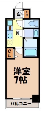 ディアレイシャス名古屋太閤通Ⅲ 間取り図