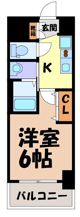 エステムコート名古屋金山サウスゲート 間取り図