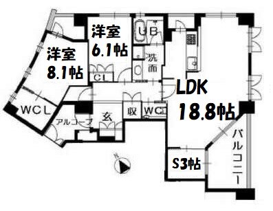 Ｌｅ　Ｃｉｅｌ八事 間取り図