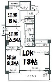 ヴィッラ松月 間取り図