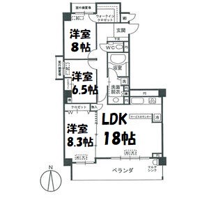 ヴィッラ松月 間取り図