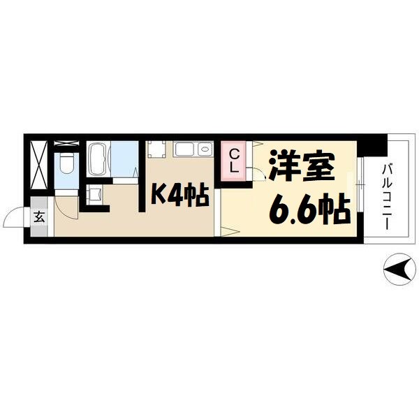 キャッスル若宮 間取り図