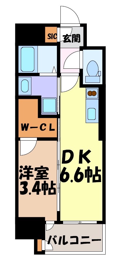 エステムコート名古屋新栄Ⅳネスト 間取り図