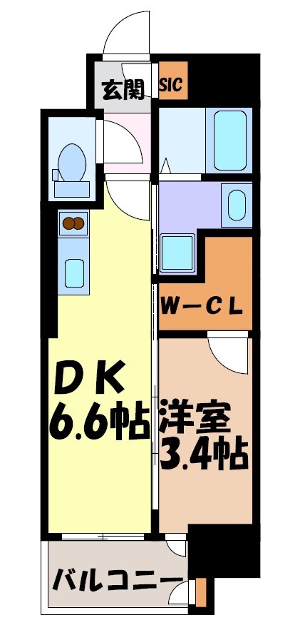 エステムコート名古屋新栄Ⅳネスト 間取り図