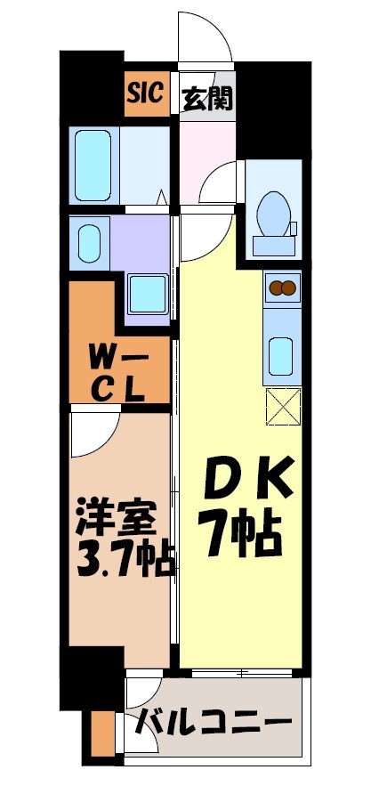 エステムコート名古屋新栄Ⅴラポール 間取り図