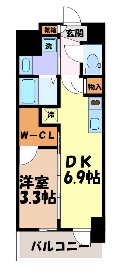 エステムコート名古屋新栄Ⅴラポール 間取り図