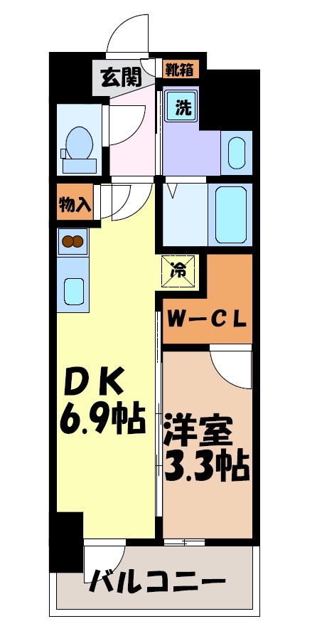 エステムコート名古屋新栄Ⅴラポール 間取り図