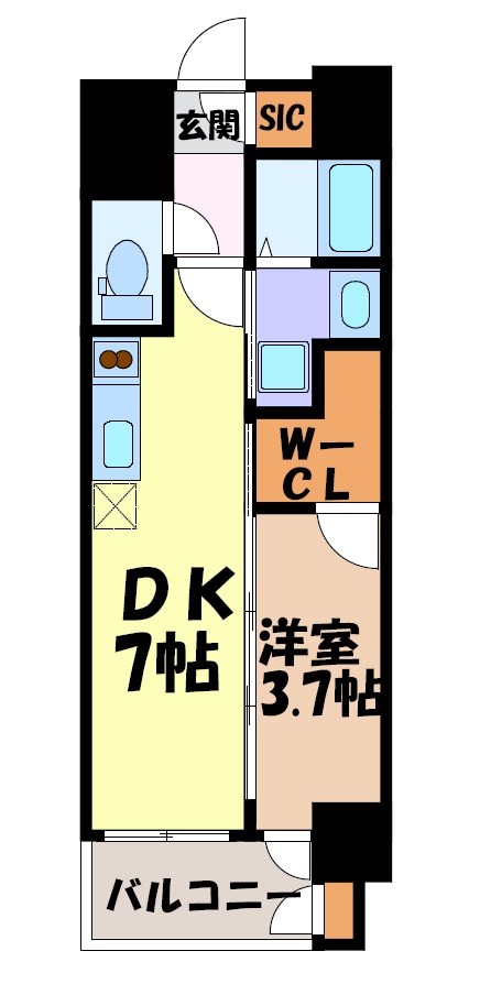 エステムコート名古屋新栄Ⅴラポール 間取り図