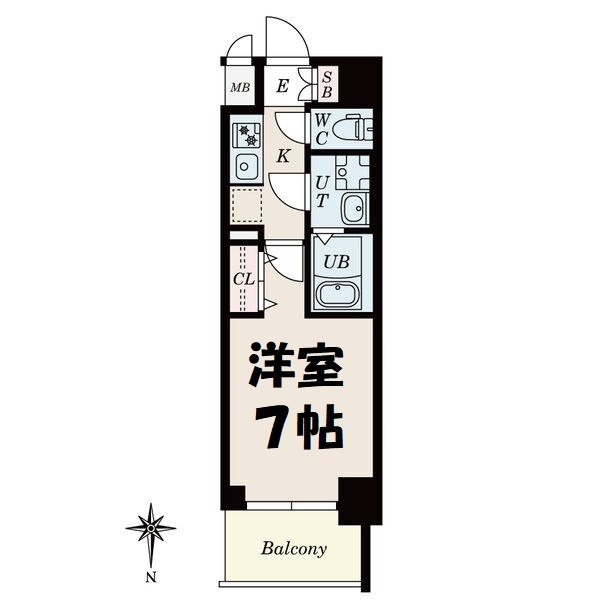 S-RESIDENCE名駅NorthⅡ 間取り図