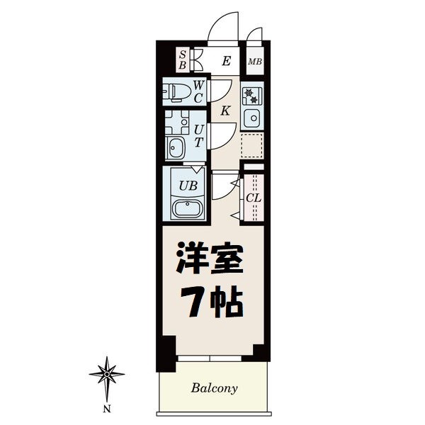 S-RESIDENCE名駅NorthⅡ 間取り図