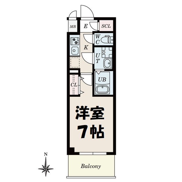 S-RESIDENCE名駅NorthⅡ 間取り図