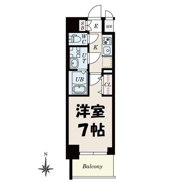 S-RESIDENCE名駅NorthⅡ 間取り図