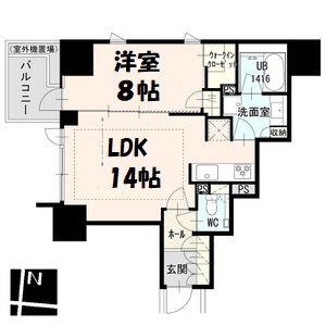 プラウドタワー名駅南 間取り図