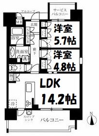 グランパセオ名駅那古野 間取り図