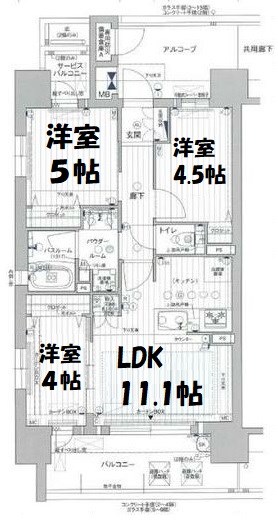 プレサンスロジェ名古屋浅間町ザ・レジデンス 間取り図