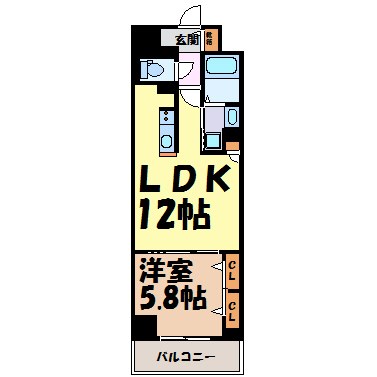 グランルクレ新栄イースト 間取り図