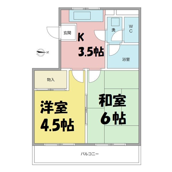 セント・ウィング白鳥 間取り図