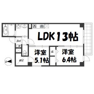 SugarloafPark花の木Ⅱ 間取り図