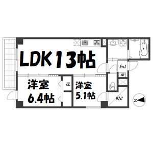 SugarloafPark花の木Ⅱ 間取り図