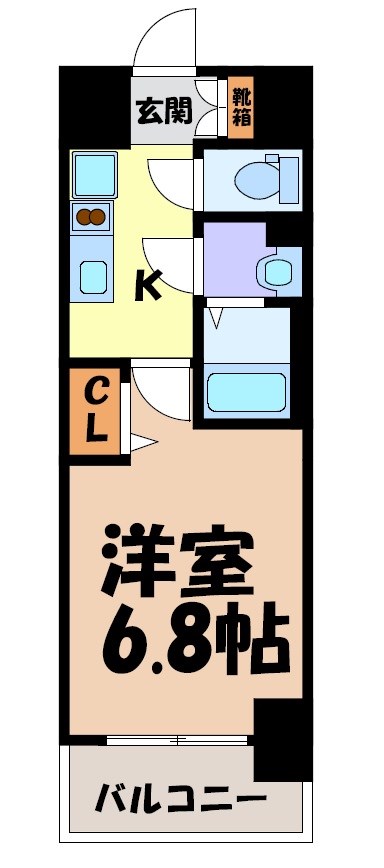 プレサンス上前津エレスタ 間取り図