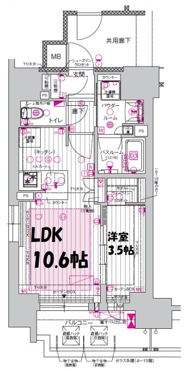 プレサンスロジェ大須白川公園 間取り