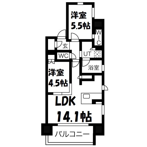 ローレルアイ名駅東 間取り図