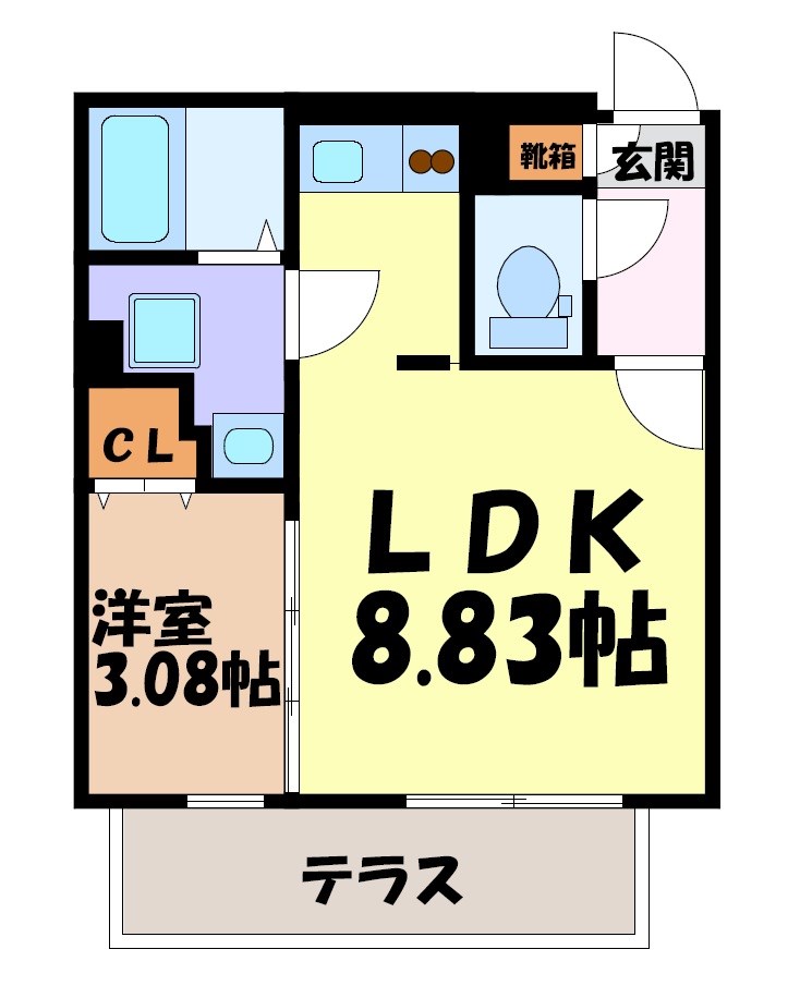 quador名古屋市大前 間取り