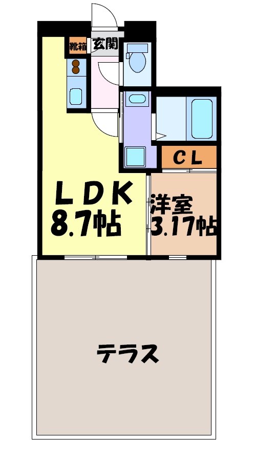 quador名古屋市大前 間取り図