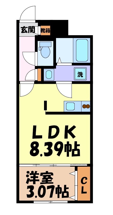 quador名古屋市大前 間取り図