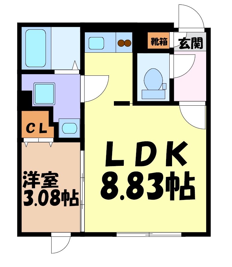 quador名古屋市大前 間取り図