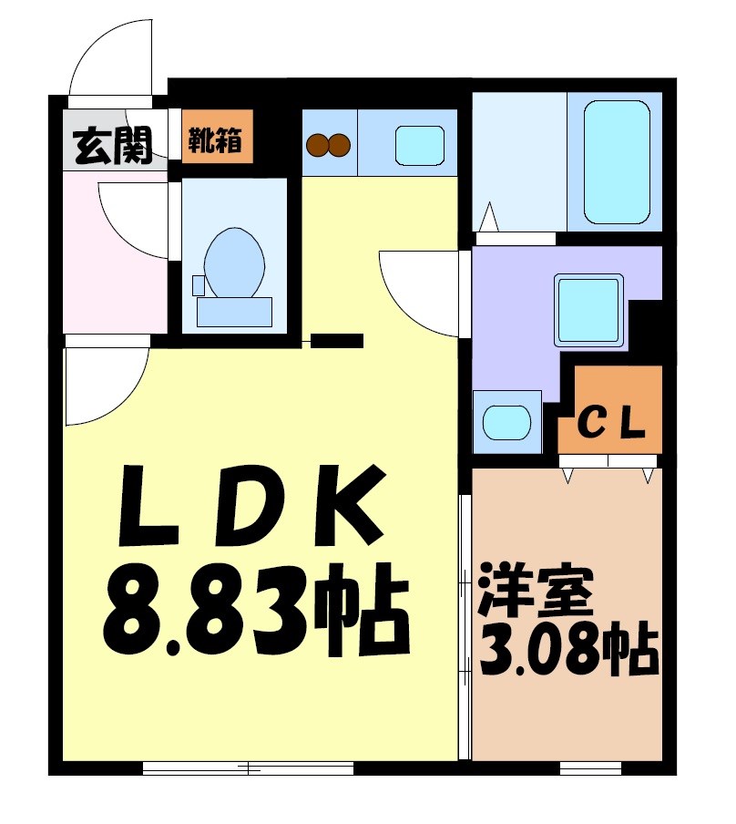 quador名古屋市大前 間取り図