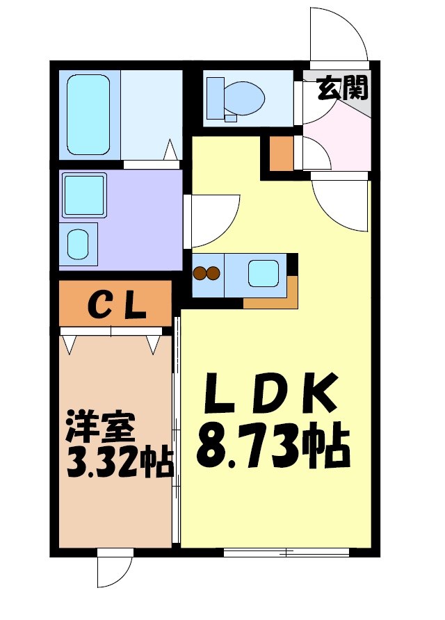 quador名古屋市大前 間取り図