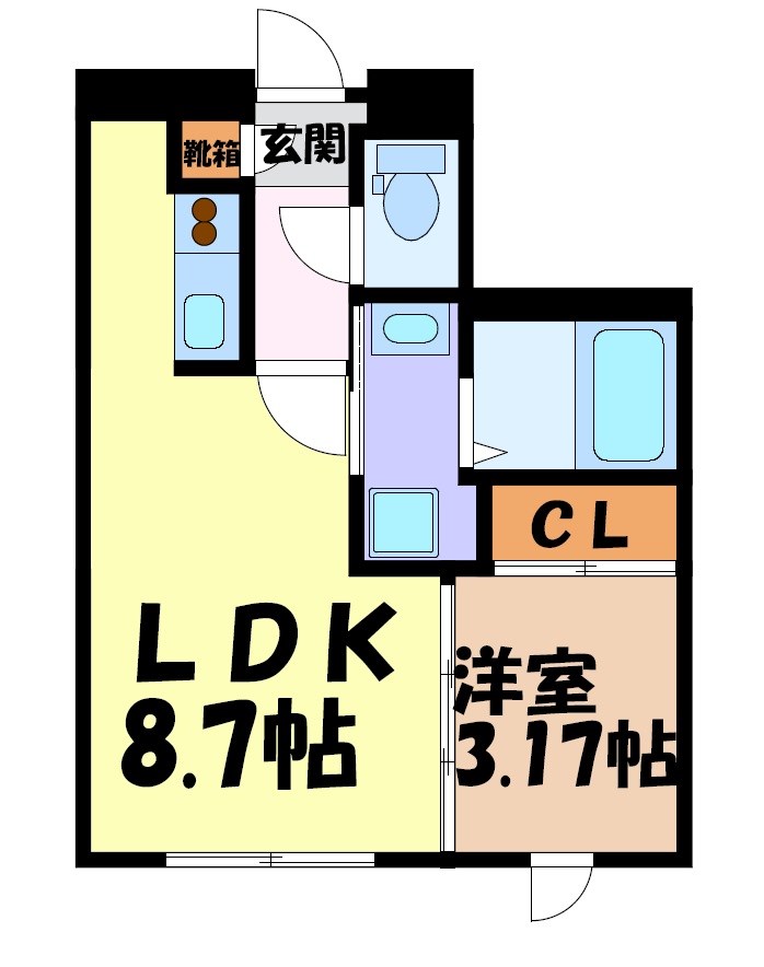 quador名古屋市大前 間取り図