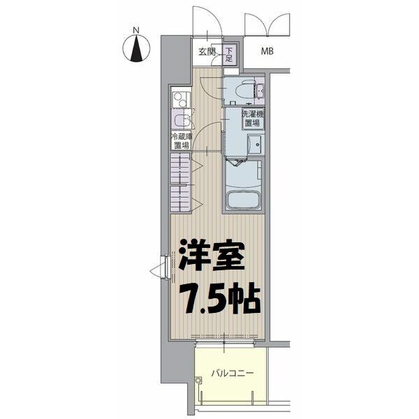 パルティール黒川本通り 間取り図