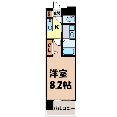 パルティール名駅北 間取り図