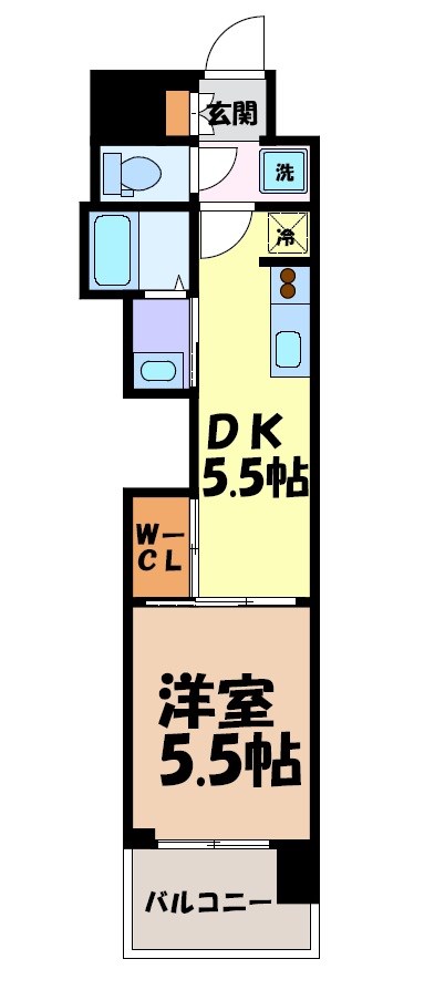 エステムコート名古屋平安通クチュール 間取り図