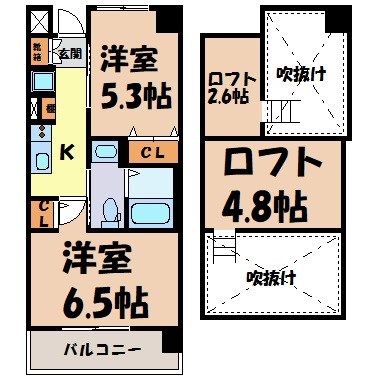 エステムコート名古屋駅前ＣＯＲＥ 間取り図