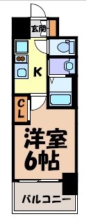 エステムコート名古屋鶴舞Ⅱレアーヴ 間取り図