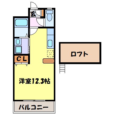 サニーフラット瑞穂 間取り図