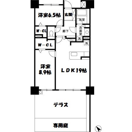 ロイヤルパークス千種 間取り図