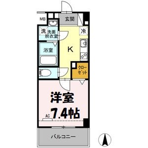 ウェルシー亀島 間取り図