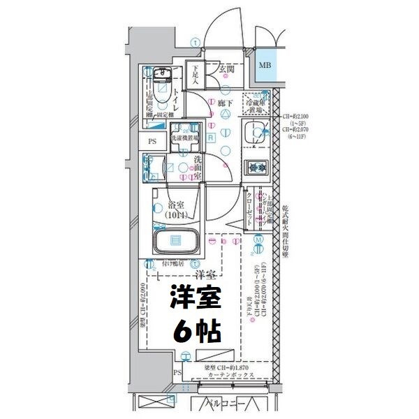 ディアレイシャス大須観音Ⅲ 間取り図