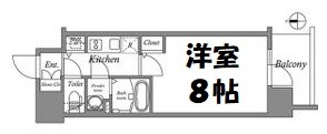 エスリード栄イーストスクエア 間取り図