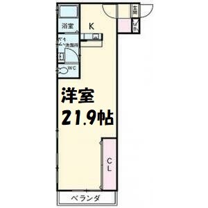 金龍コーポ中村 間取り図