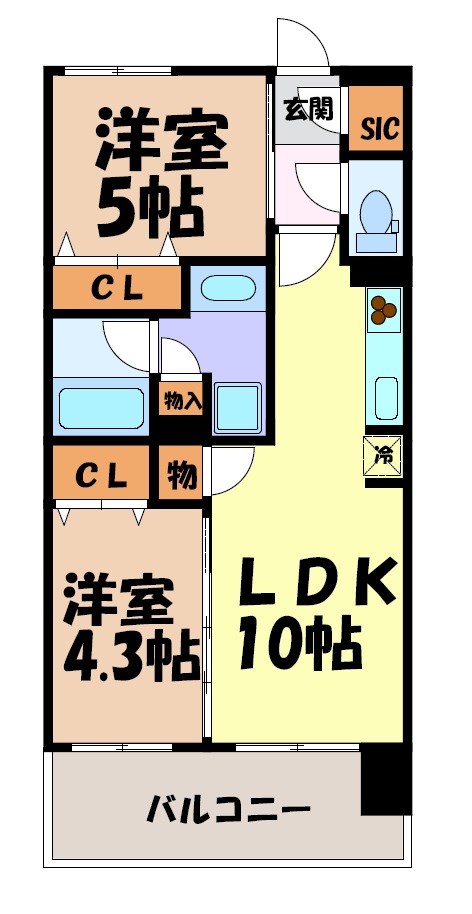 プレサンスロジェ名古屋浅間町ザ・レジデンス 間取り図