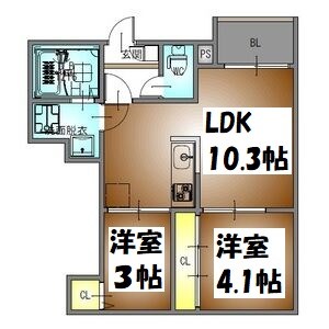 REGALEST瑞穂区役所 間取り図