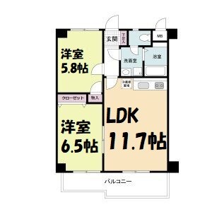 レジデンス代官町スクエア 間取り図