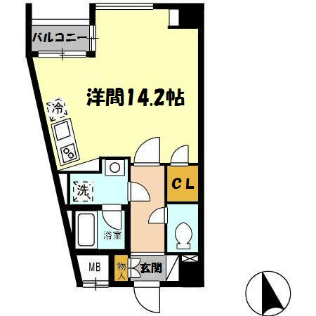 グラヴィス鶴舞 間取り図