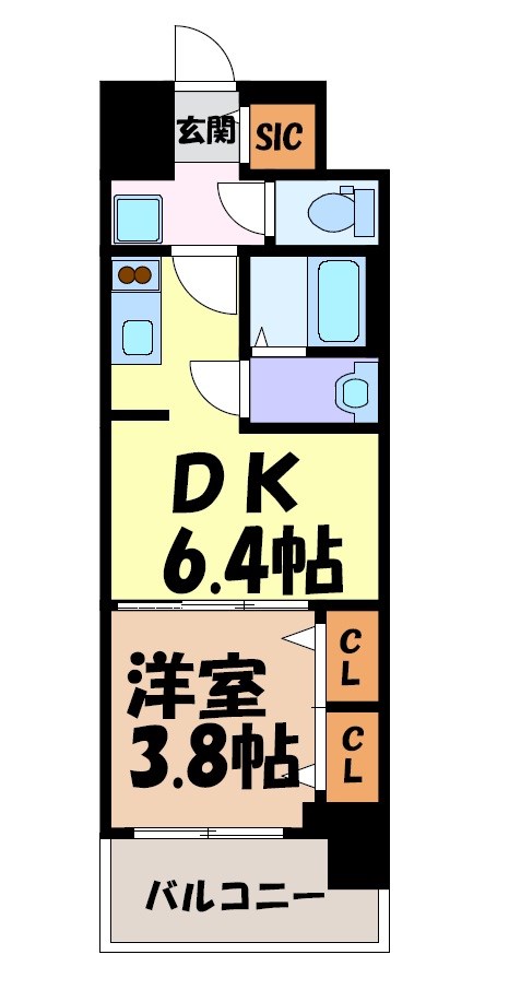 プレサンス今池駅前フェルディノ 間取り図