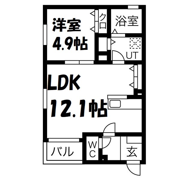 NAGOYA the CASTLE S 間取り図